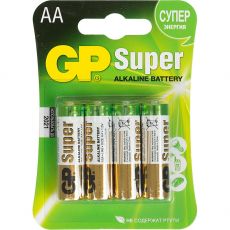 Батарейка GP Super Alkaline 15A LR6 AA, 4 шт.