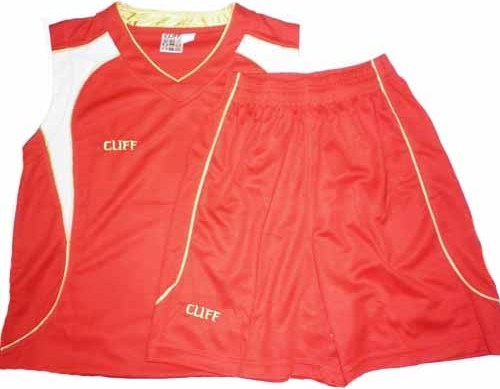 Комплект баскетбольной формы Cliff 501 4XL 52-54 Красный