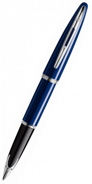 Ручка перьевая WATERMAN Carene (S0839460) Vivid Blue Lacquer ST (F) чернила: синий перо золото 18K